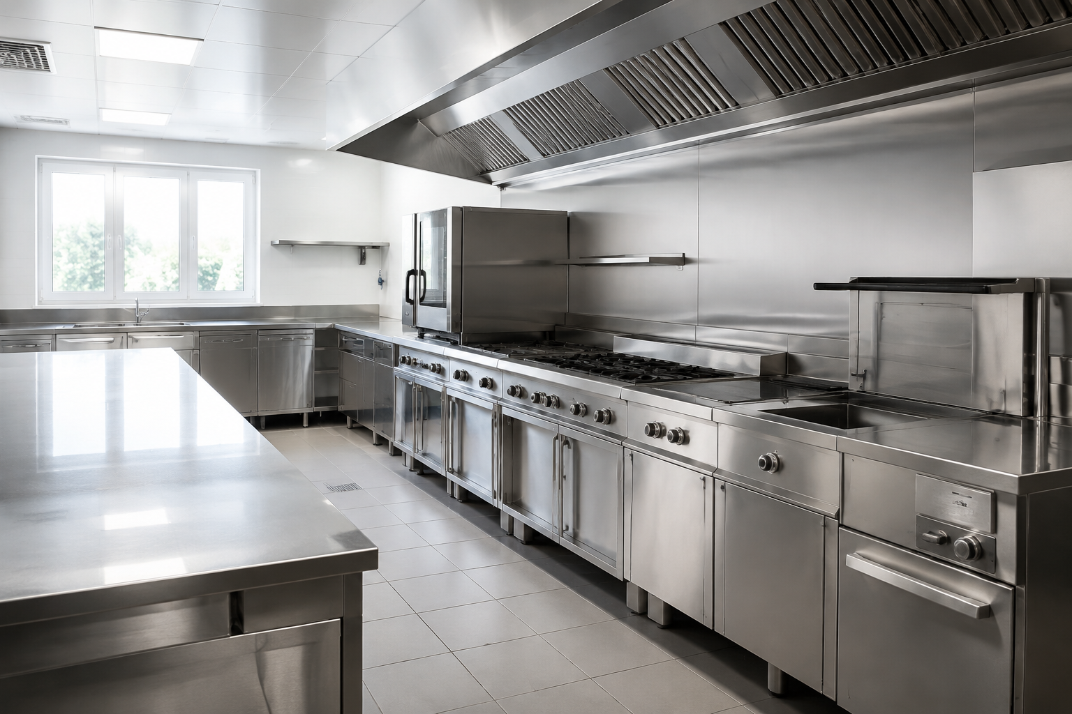 Schone professionele keuken — sfeerbeeld